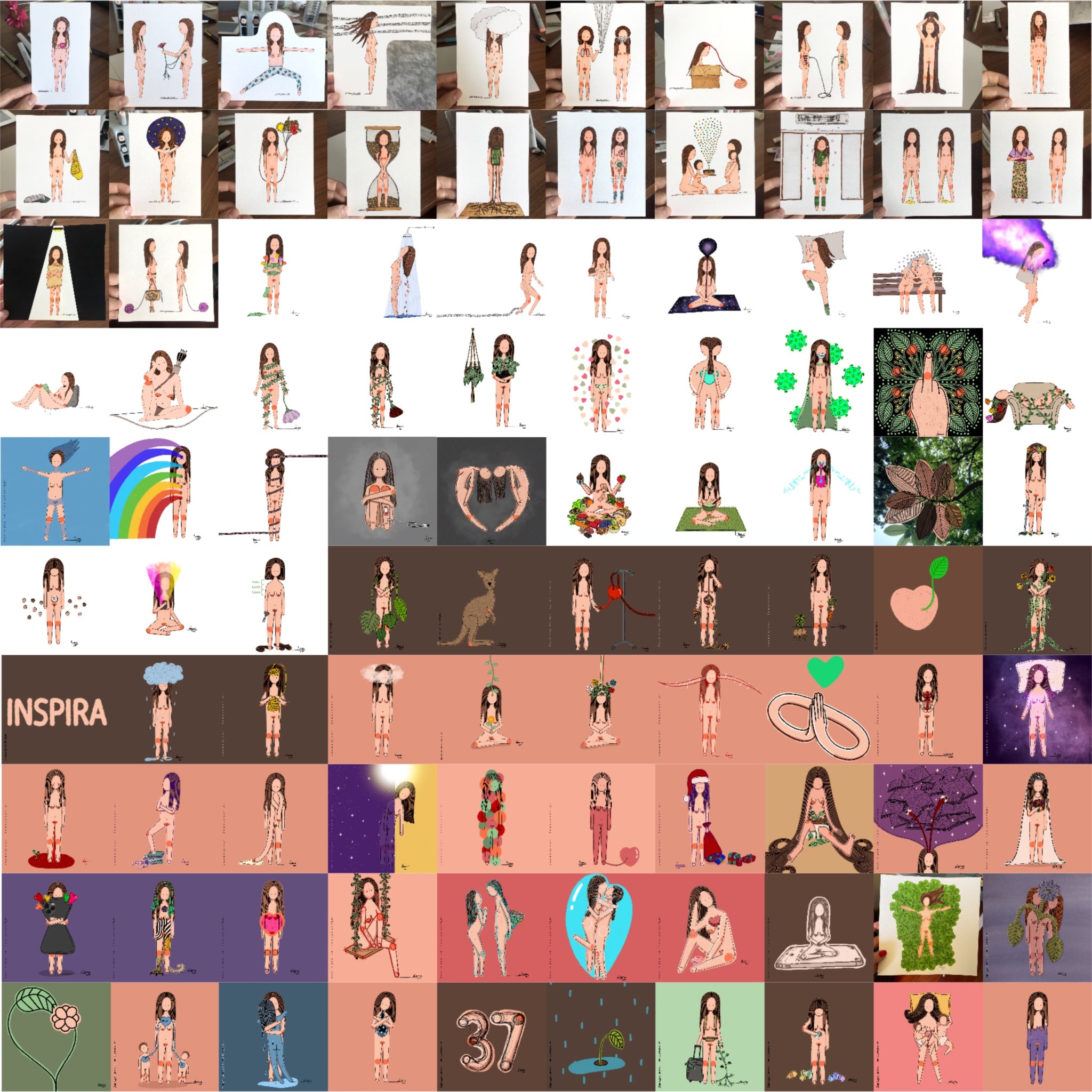O desafio das 100 ilustrações