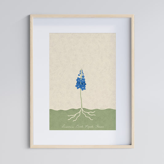 July Birth Flower - Delphinium